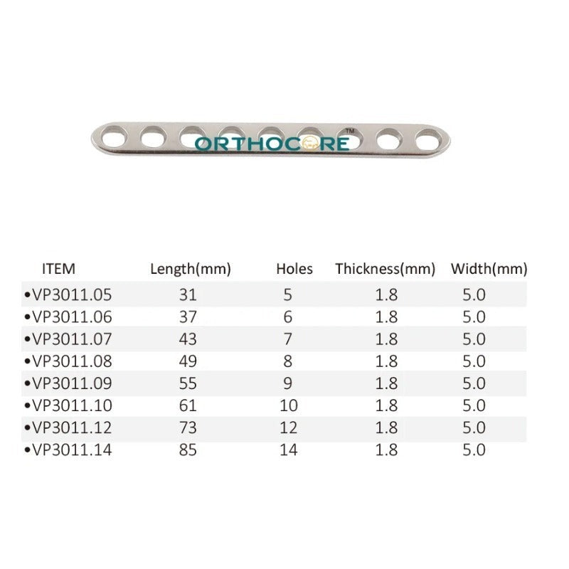 2.4mm/2.0mm LC-DCP Limited Contact Compression Plates