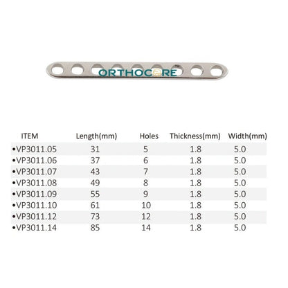 2.4mm/2.0mm LC-DCP Limited Contact Compression Plates