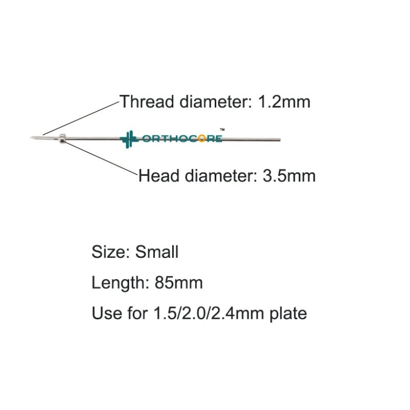 Temporary Reduction-Plate Holding Threaded Pins