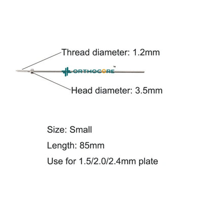 Temporary Reduction-Plate Holding Threaded Pins