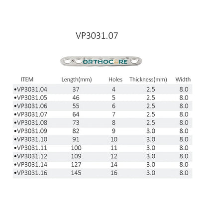 2.7mm LC-DCP Limited Contact Compression Plates