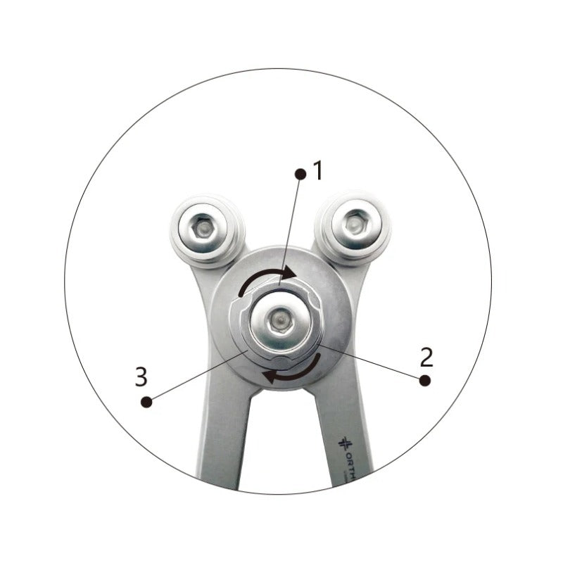 Bone Plate Bending Plier Roller Type