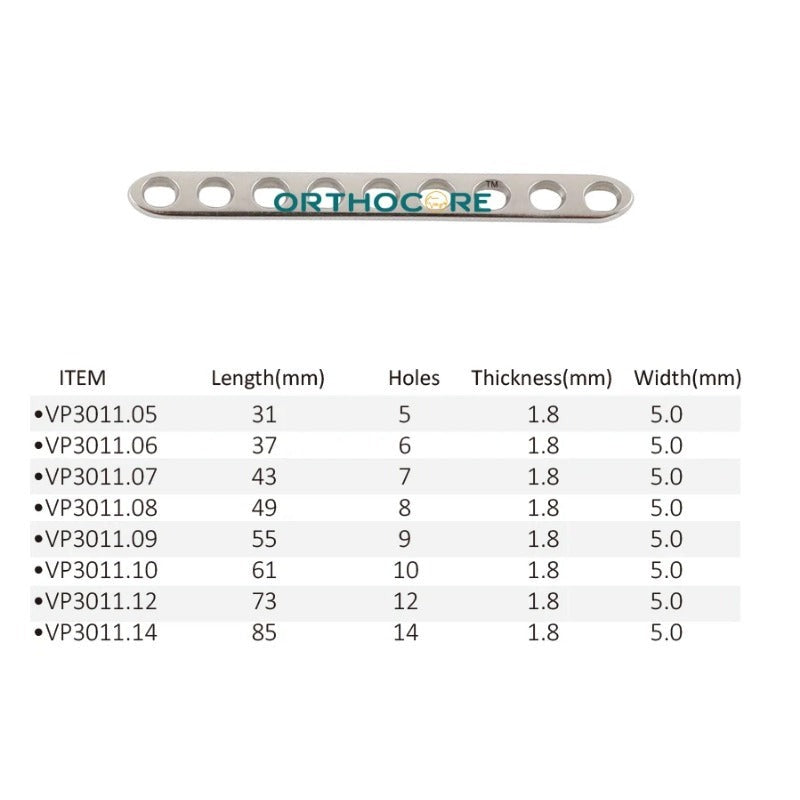 2.4mm/2.0mm LC-DCP Limited Contact Compression Plates