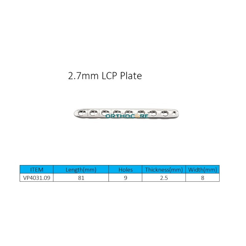 2.7mm Locking Compression Plates LCP