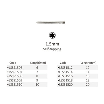 AO 1.5mm Stainless Steel Locking Screws