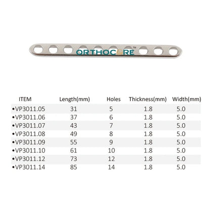 2.0mm/1.5mm LC-DCP Limited Contact Compression Plates