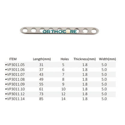 2.0mm/1.5mm LC-DCP Limited Contact Compression Plates