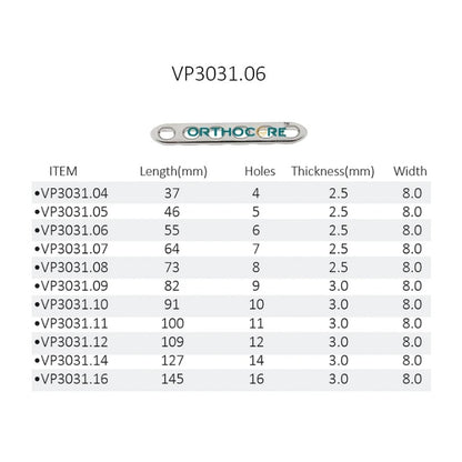 2.7mm LC-DCP Limited Contact Compression Plates